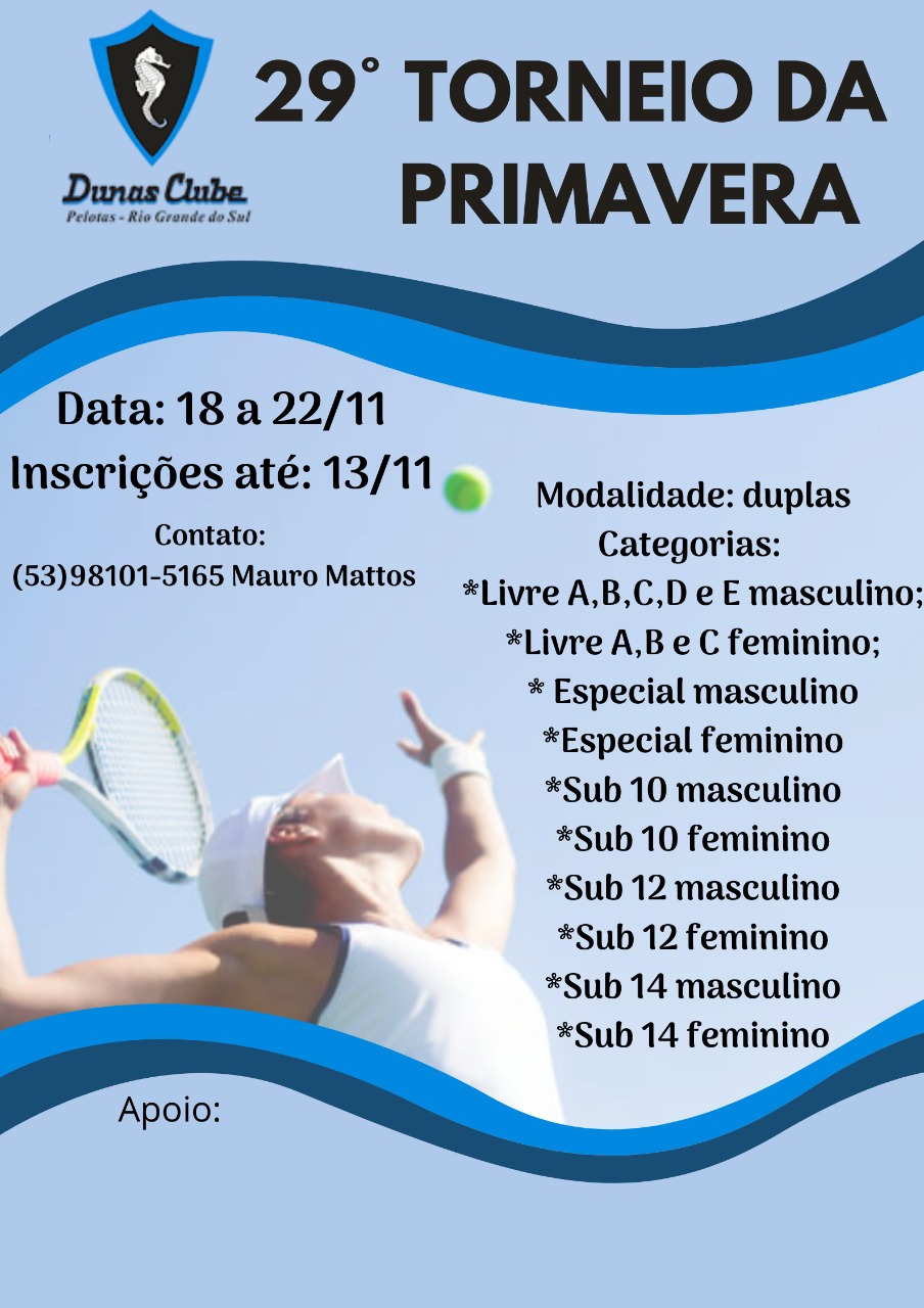 Torneio de Ténis Primavera Sub-14